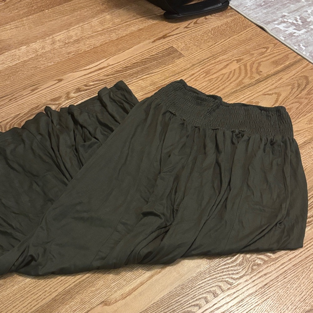 EARTHBOUND Olive Wide Leg Pants